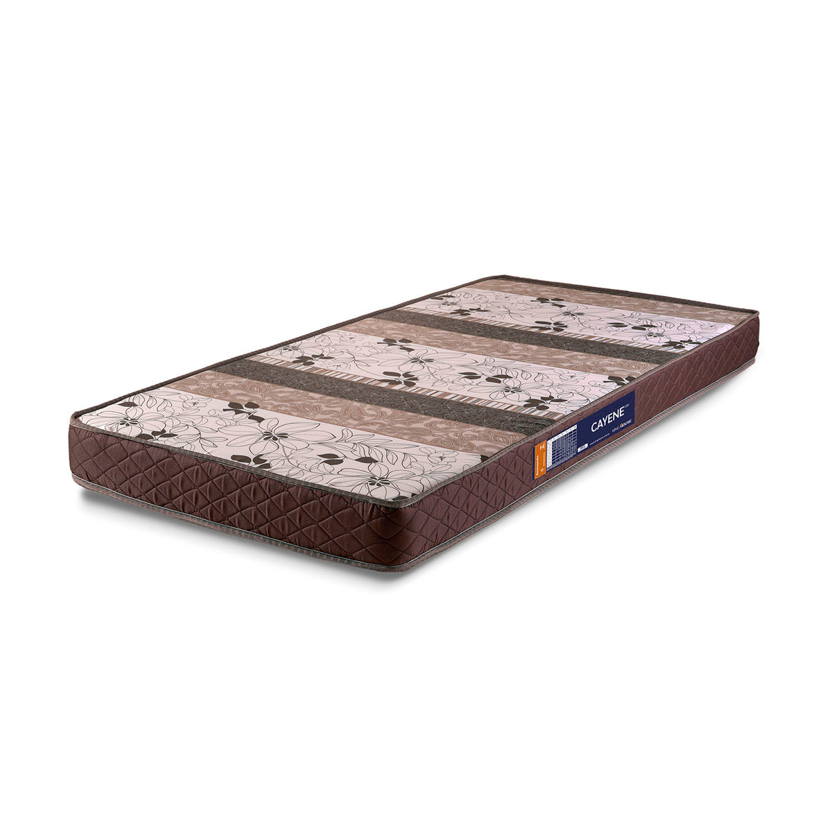 Colchão Solteiro Espuma D20 Cayene 88x188x12 Marrom