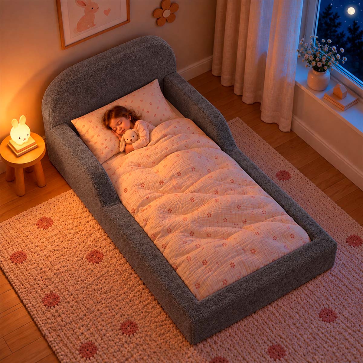 Cama Montessoriana Pamplona Espuma á Vácuo Solteiro Bouclê