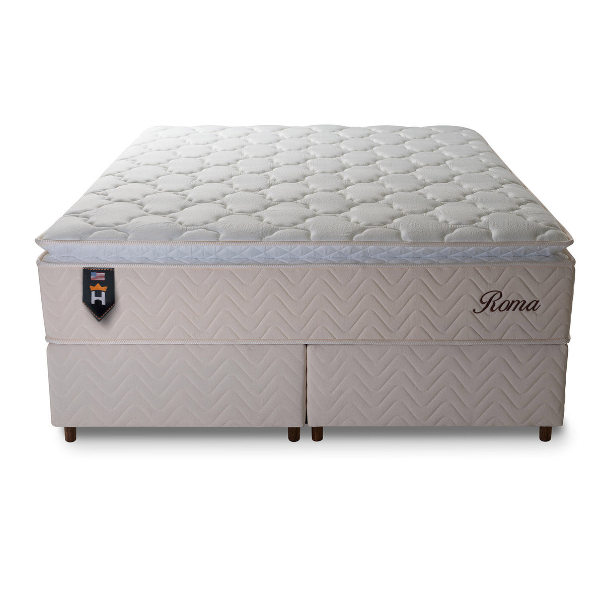 Cama Box Size Roma Molas Ensacadas King 193x203 King House