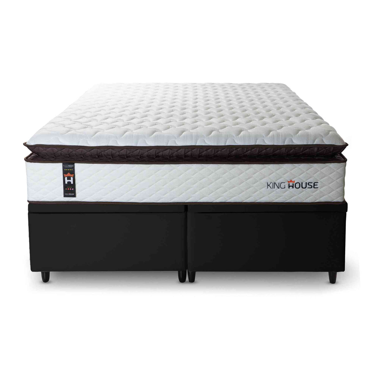 Cama Box Baú San Diego Espuma D33 193x203 Branco King House
