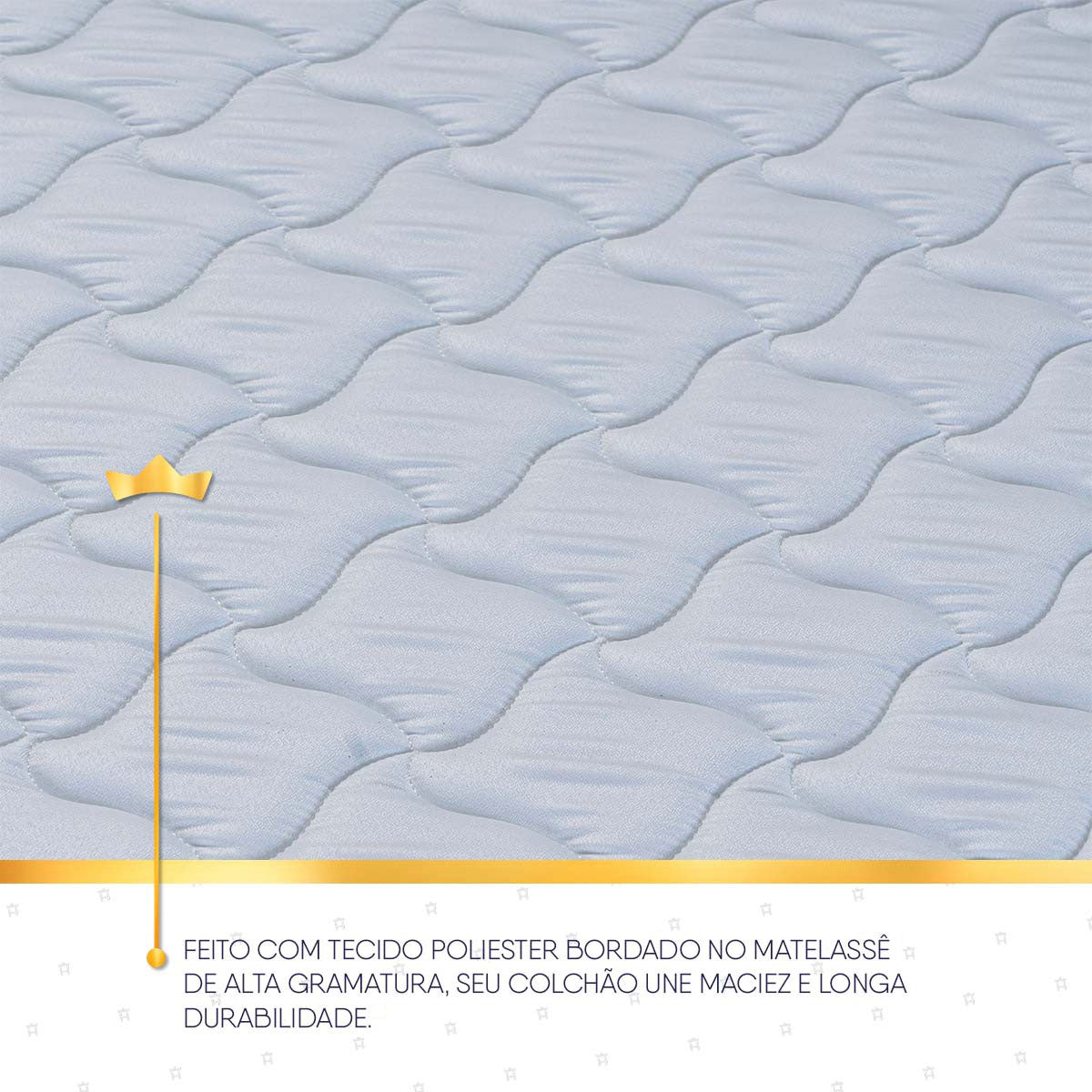 Cama Box Solteirão 96x203 Alford Molas Ensacadas Branco Espuma D26 Suporta 110 Kg Por Pessoa