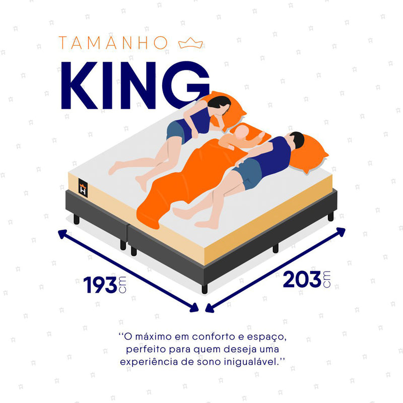 Cama Box Alford Molas Ensacadas  193x203 Bege e Cinza Espuma D26 Suporta 110 kg