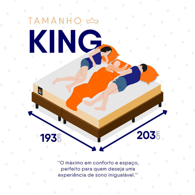 Cama Box Alford Molas Ensacadas  193x203 Bege e Marrom Espuma D26 Suporta 110 kg