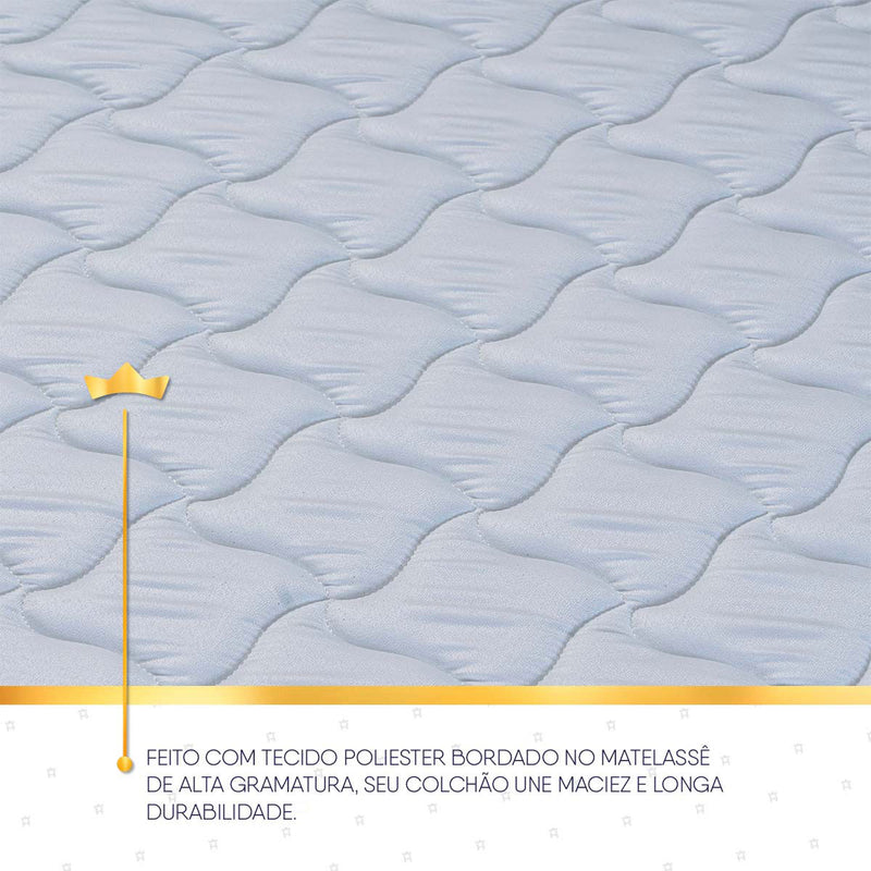Colchão c/ Molas Ensacadas Alford Bege Casal 138x188x28 Espuma D26