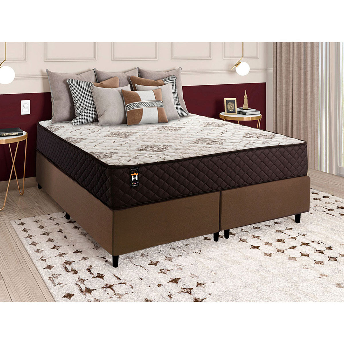 Cama Box Allura Molas Ensacadas Queen 158x198 King House