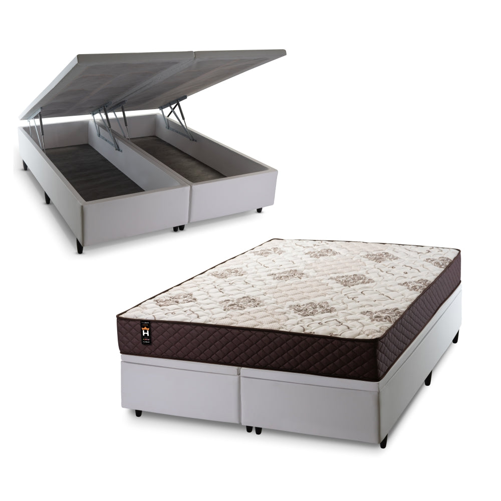 Cama Box Baú Allura c/ Molas Ensacadas 158x198 King House