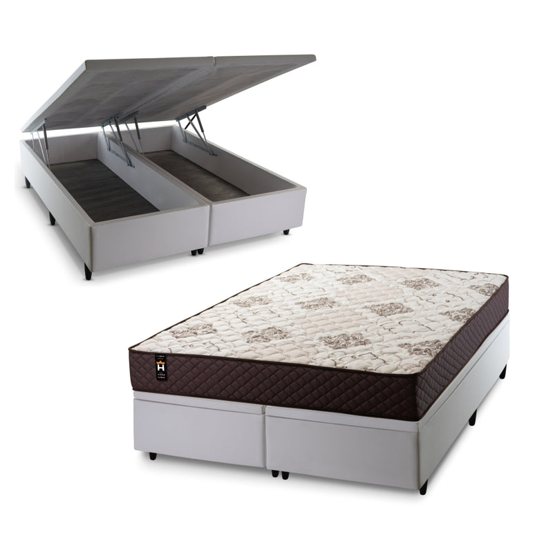 Cama Box Baú Allura c/ Molas Ensacadas 158x198 King House
