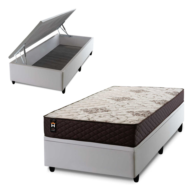 Cama Box Baú Allura 96x203 c/ Molas Ensacadas King House