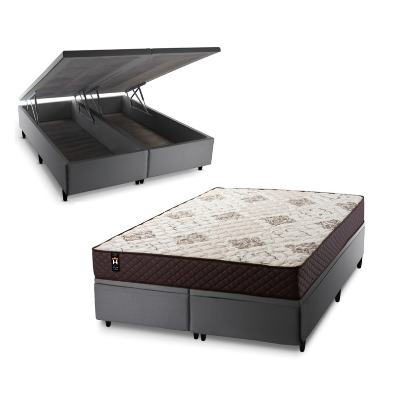 Cama Box Baú Allura c/ Molas Ensacadas 158x198 King House