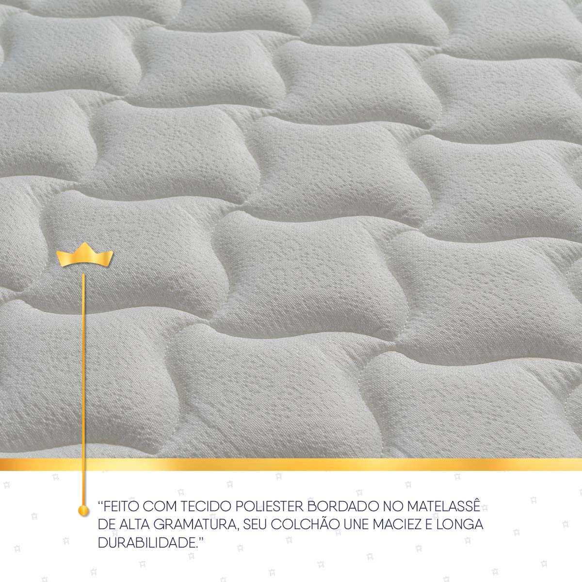 Cama Box Size Alpha Special Queen 158x198 Molas Bege Espuma D26 Suporta 110 Kg Por Pessoa
