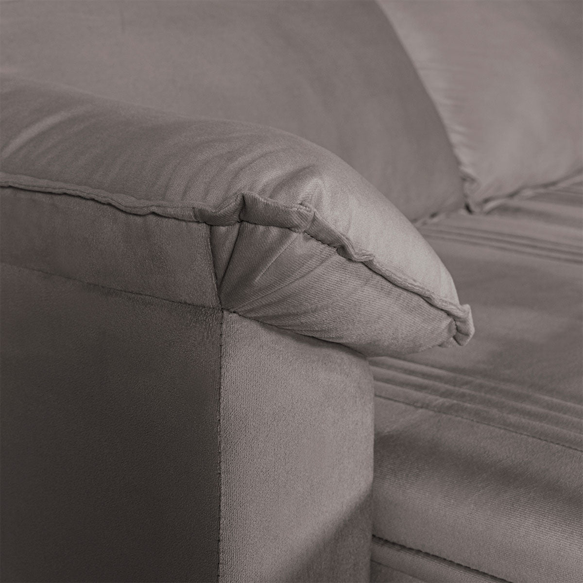 Sofá Retrátil Reclinável America 1,80m Suede Tabaco