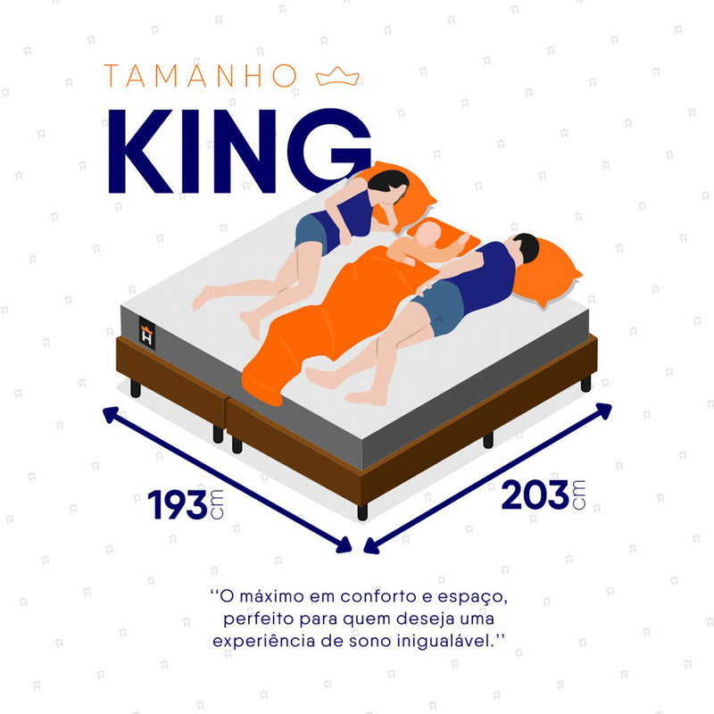 Cama Box Baú Argel Espuma D33 King 193x203 Marrom King House
