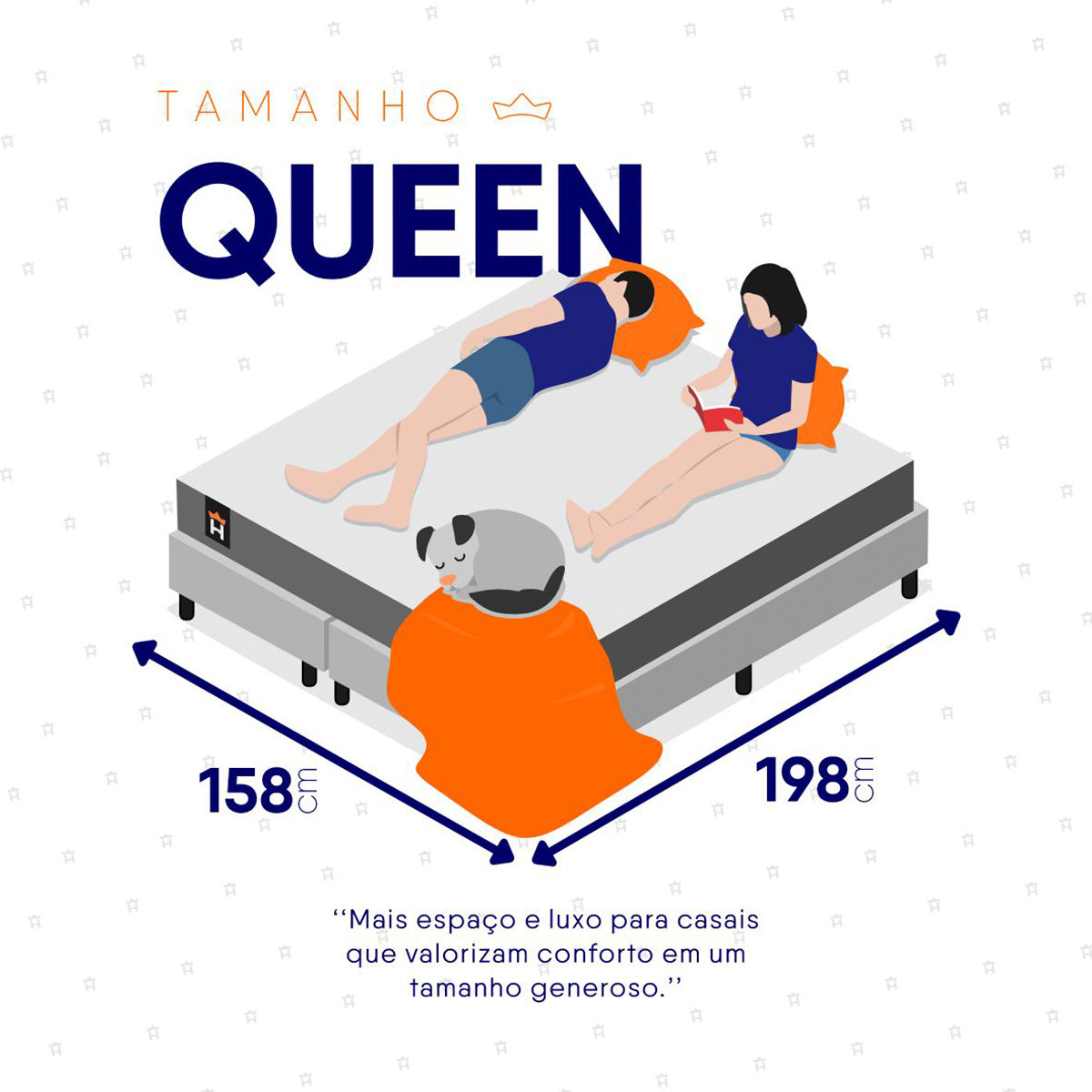 Cama Box Argel Espuma D33 Queen 158x198 Branco King House