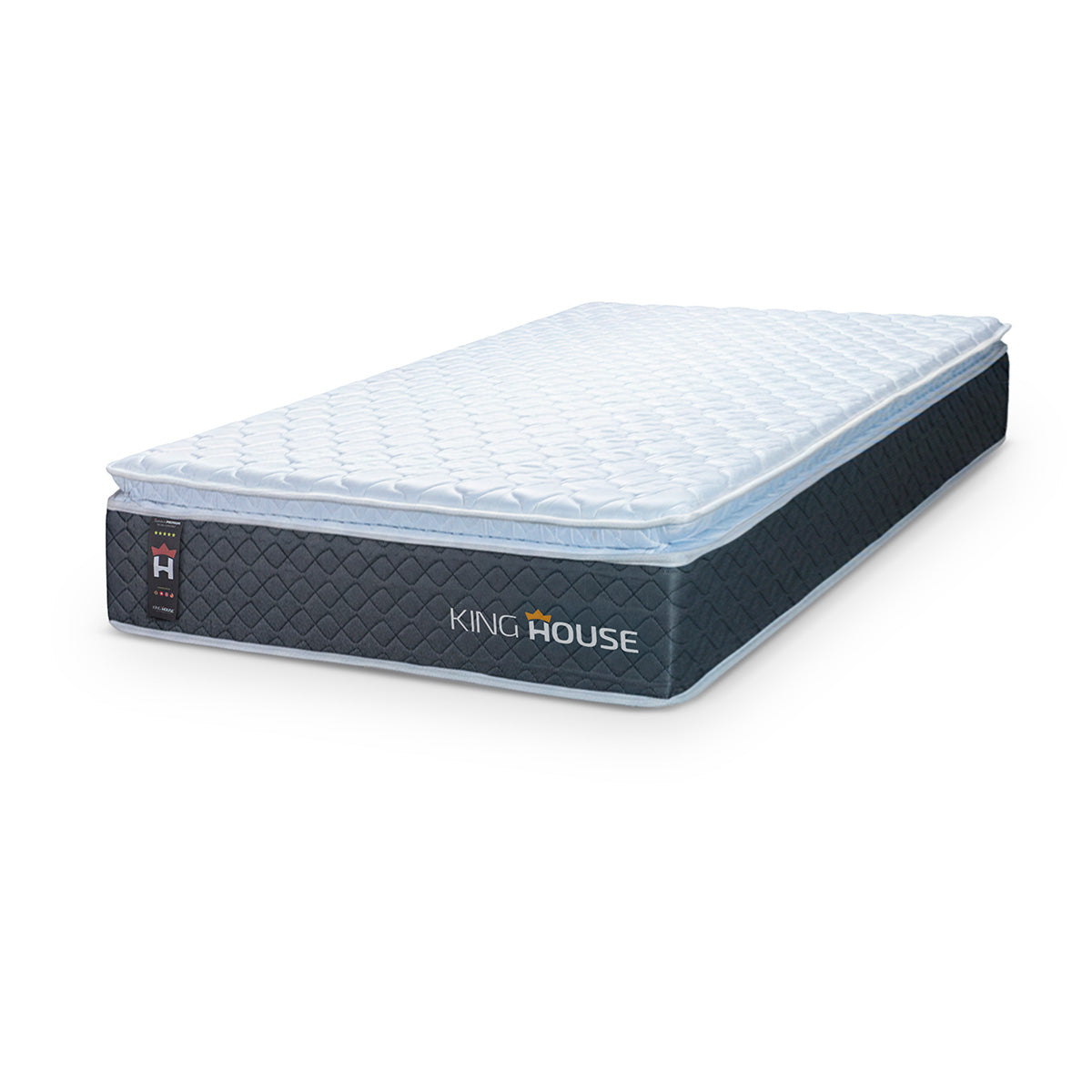 Colchão Argel Cinza Espuma D33 Solteiro 96x203x29