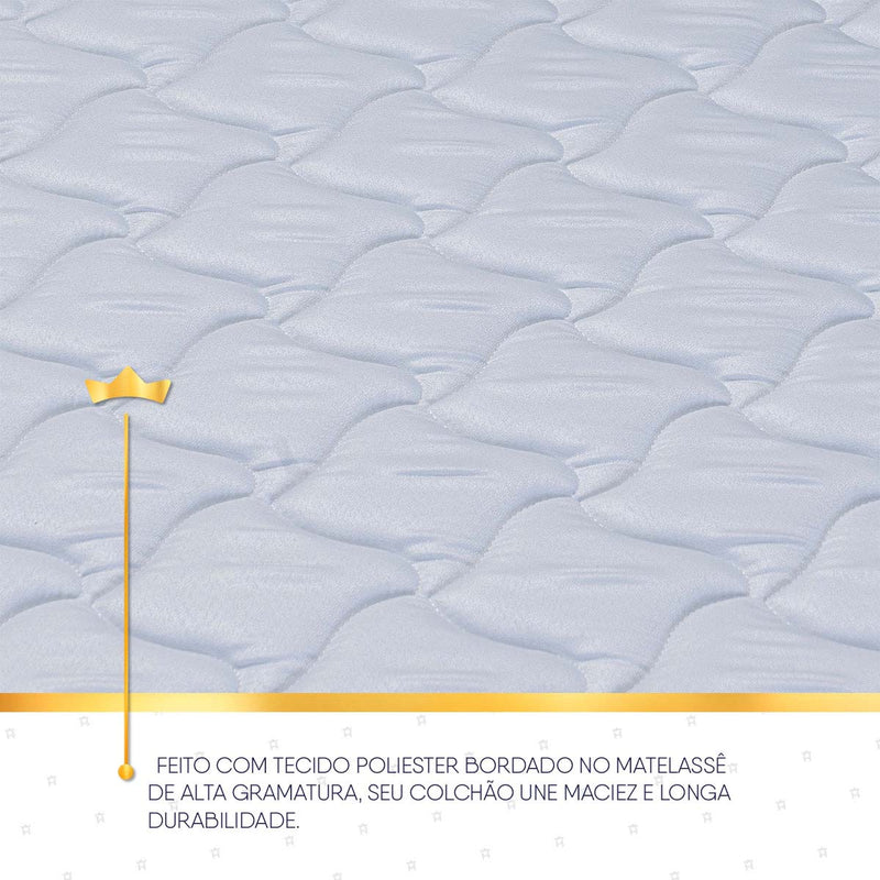 Colchão Argel Cinza Espuma D33 Solteiro 96x203x29