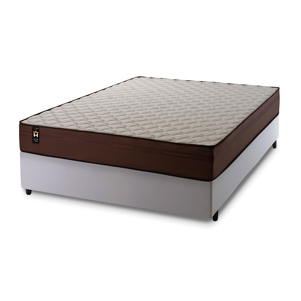 Cama Box Espuma Atlanta Viúva 128x188 Branco King House