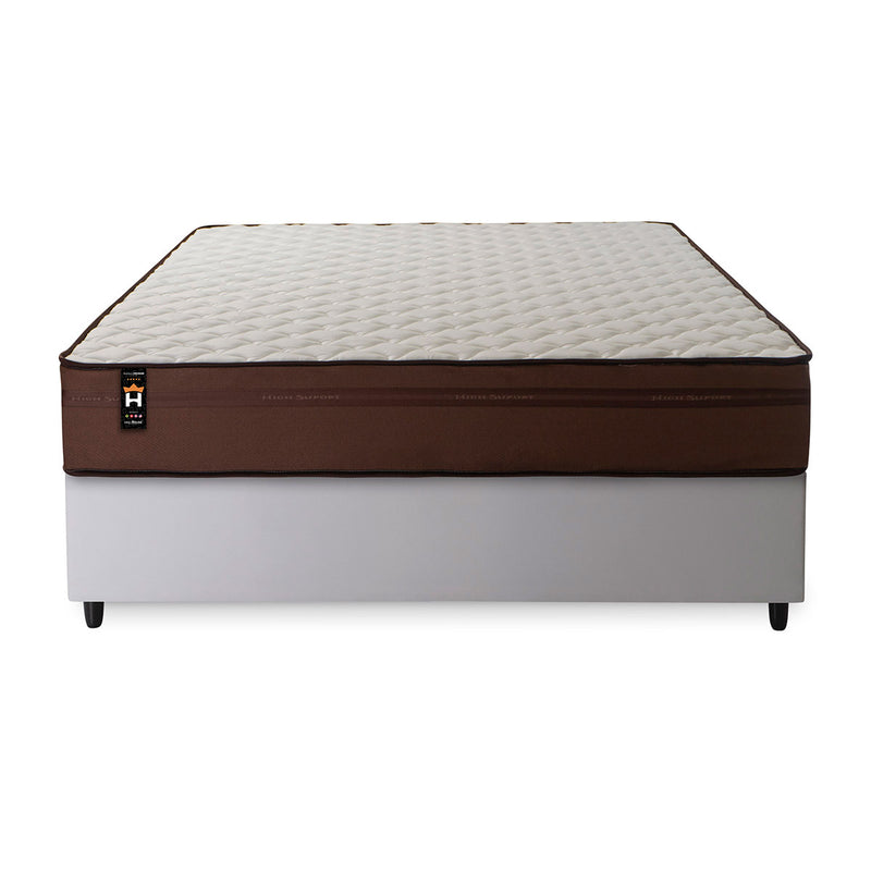 Cama Box Espuma Atlanta Casal 138x188 Marrom King House