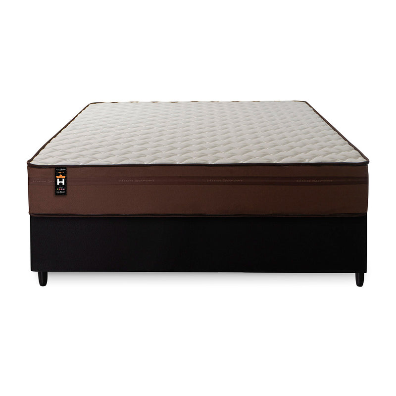 Cama Box Espuma Atlanta Casal 138x188 Marrom King House