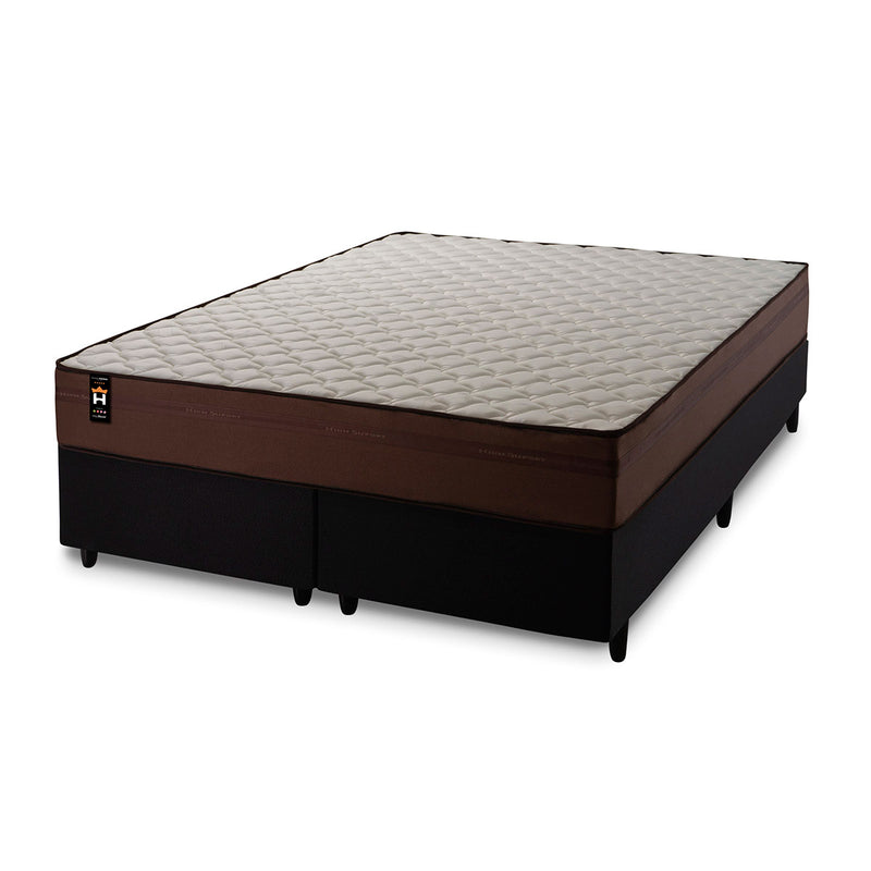 Cama Box Atlanta Espuma Queen 158x198 Preto King House