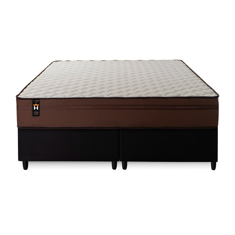 Cama Box Atlanta Espuma Queen 158x198 Preto King House