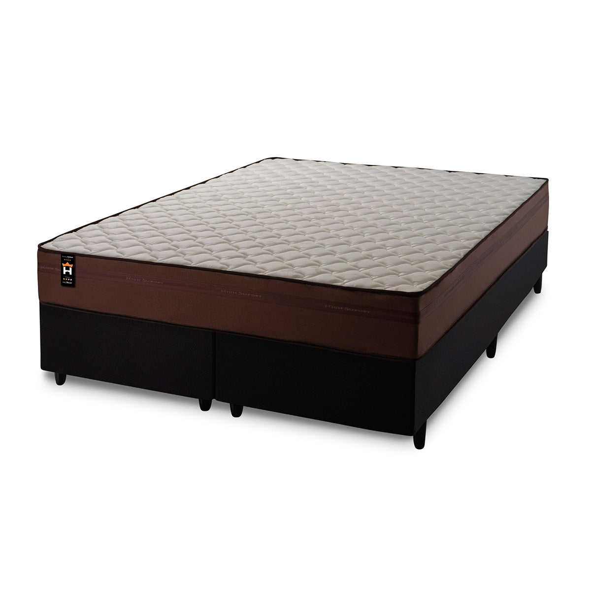 Cama Box Atlanta Espuma King 193x203 Preto King House