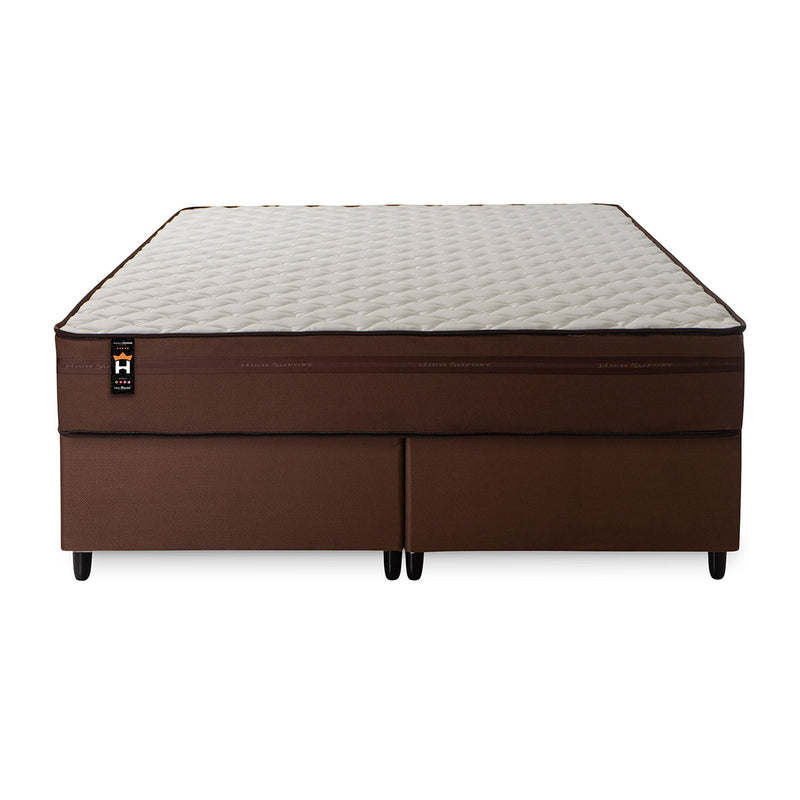 Cama Box Atlanta Espuma King 193x203 Marrom King House
