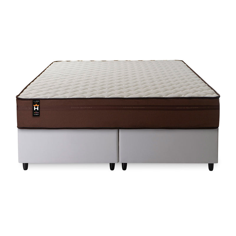 Cama Box Atlanta Espuma King 193x203 Marrom King House