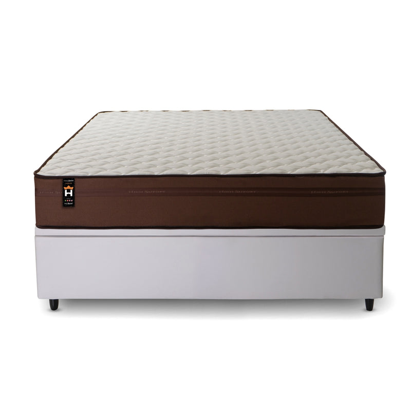 Cama Box Baú Atlanta 138x188 Marrom Espuma D45 King House