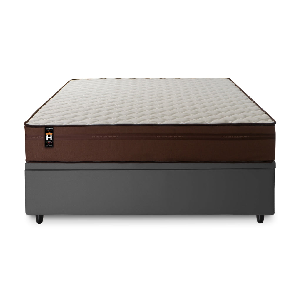 Cama Box Baú Atlanta 138x188 Cinza Espuma D45 King House