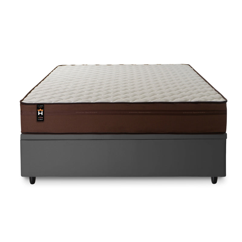 Cama Box Baú Atlanta 138x188 Cinza Espuma D45 King House