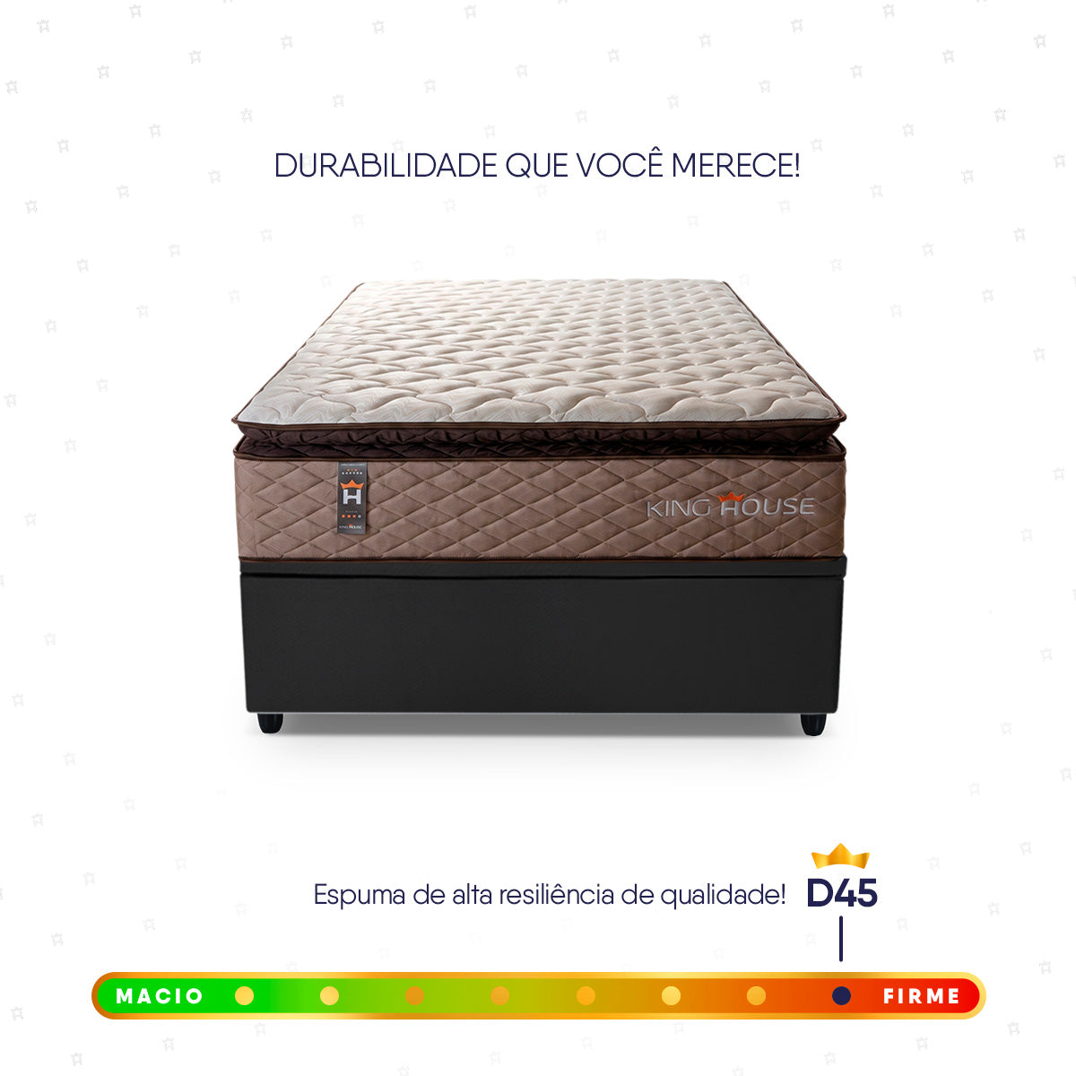 Cama Box Baú Atlanta 88x188 Bege e Preto Espuma D45