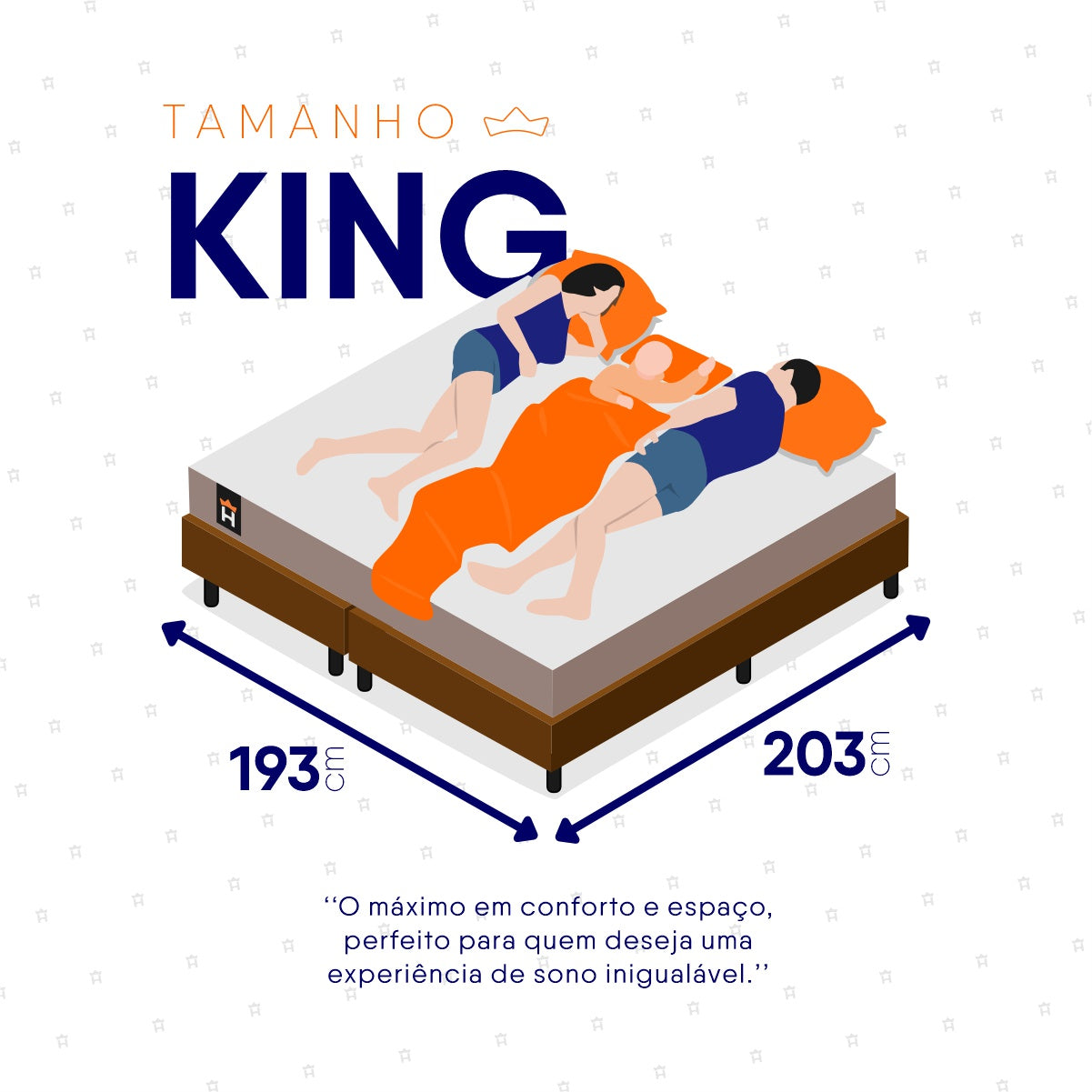 Cama Box Atlanta Espuma  193x203 Bege e Marrom Espuma D45
