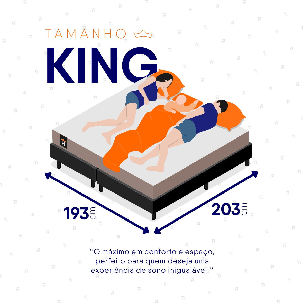 Cama Box Atlanta Espuma  193x203 Bege e Preto Espuma D45
