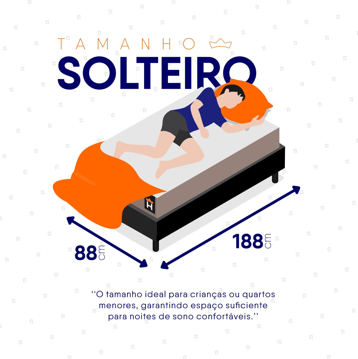 Cama Box Espuma Atlanta Solteiro 88x188 Bege e Preto