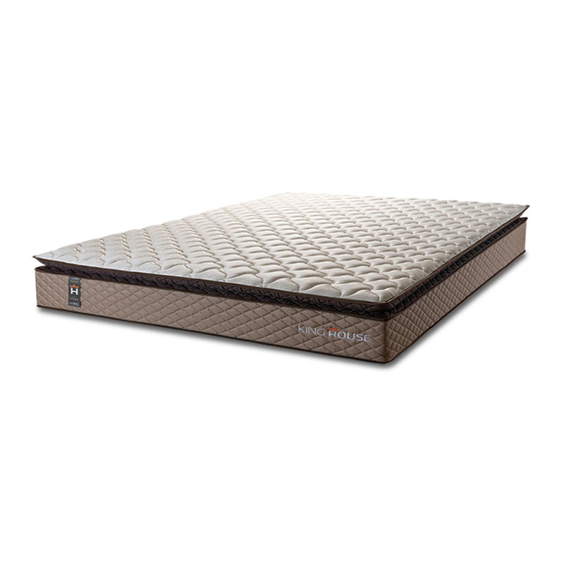 Colchão Espuma D45 Atlanta King 193x203x24 Bege Suporta 120 Kg Por Pessoa
