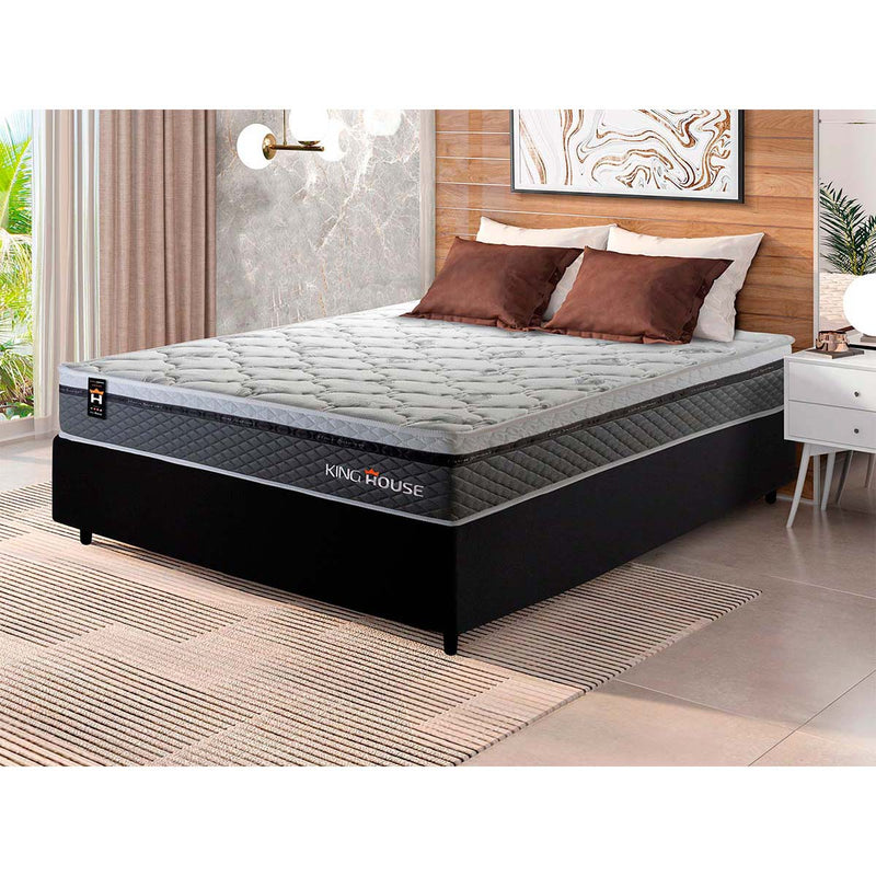 Cama Box Molas Ensacadas Benton Casal 138x188 King House