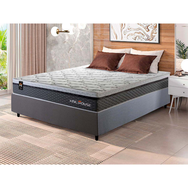 Cama Box Molas Ensacadas Benton Casal 138x188 King House