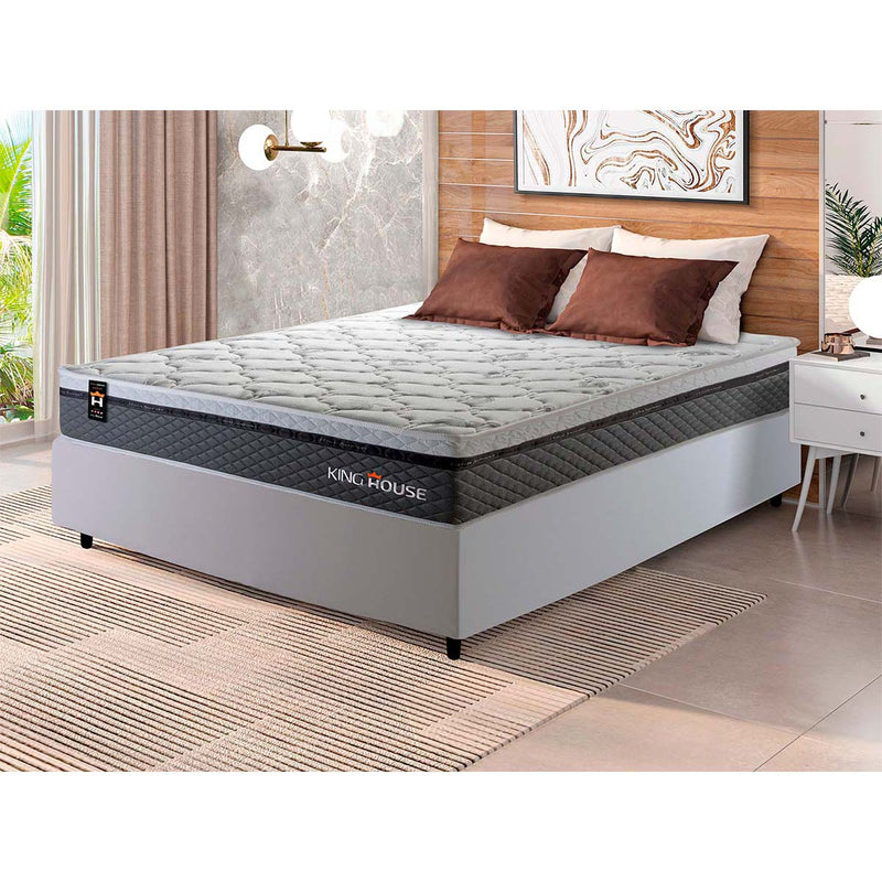 Cama Box Molas Ensacadas Benton Casal 138x188 King House