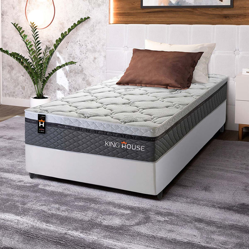 Cama Box Molas Ensacadas Benton Solteiro 88x188 King House