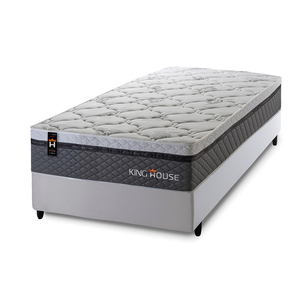 Cama Box Molas Ensacadas Benton Solteiro 88x188 King House