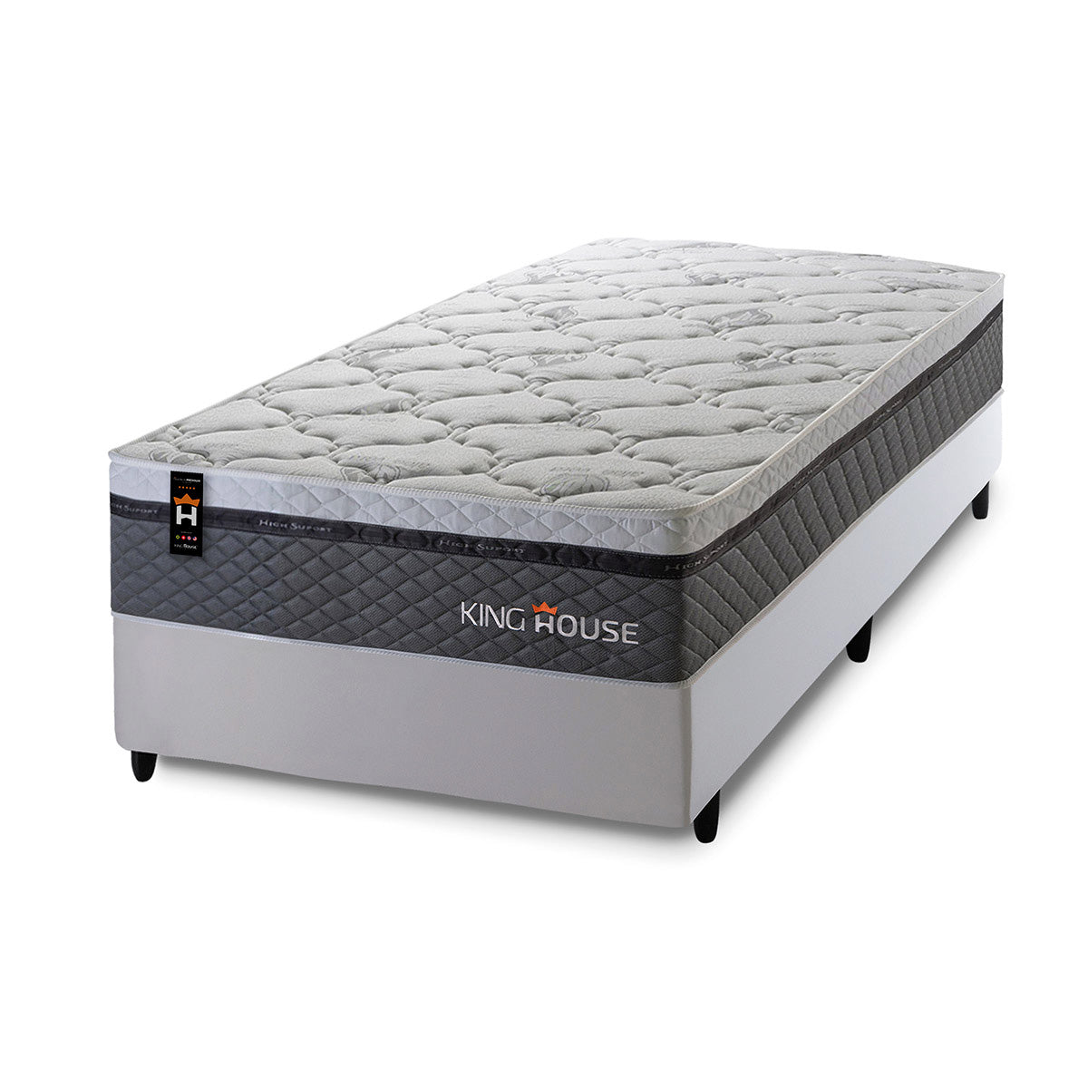 Cama Box Molas Ensacadas Benton Solteirão 96x203 King House