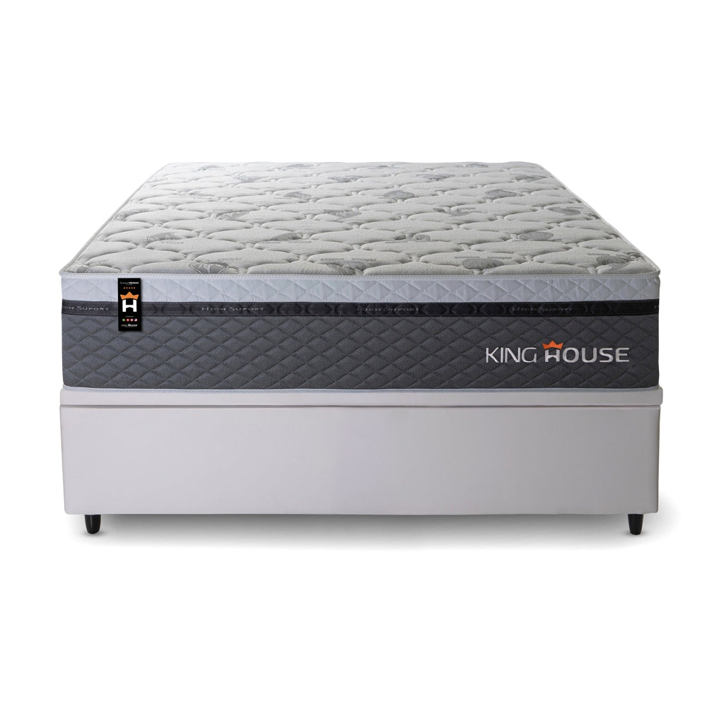 Cama Box Baú Benton 138x188 c/ Molas Ensacadas King House