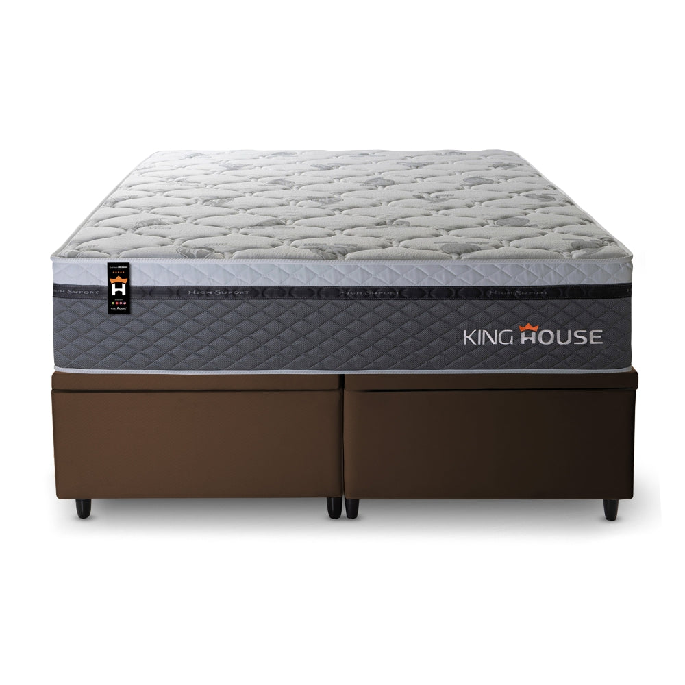 Cama Box Baú Benton c/ Molas Ensacadas 158x198 King House