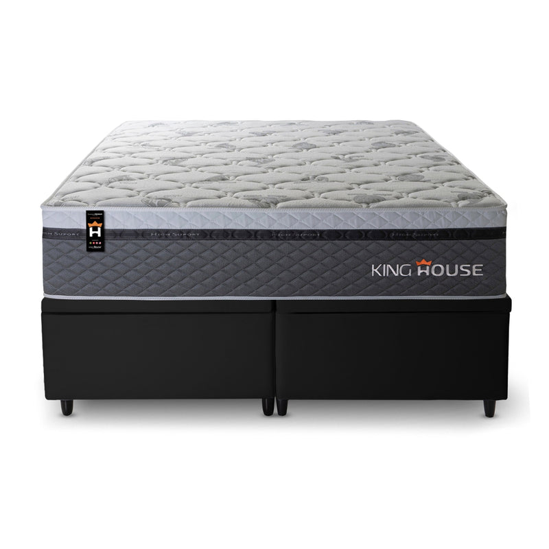 Cama Box Baú Benton c/ Molas Ensacadas 193x203 King House