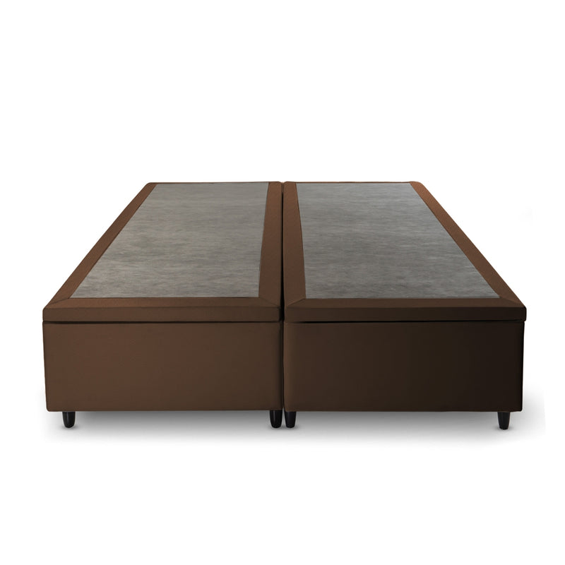 Base Box Baú Marrom Queen Size 158x198x45