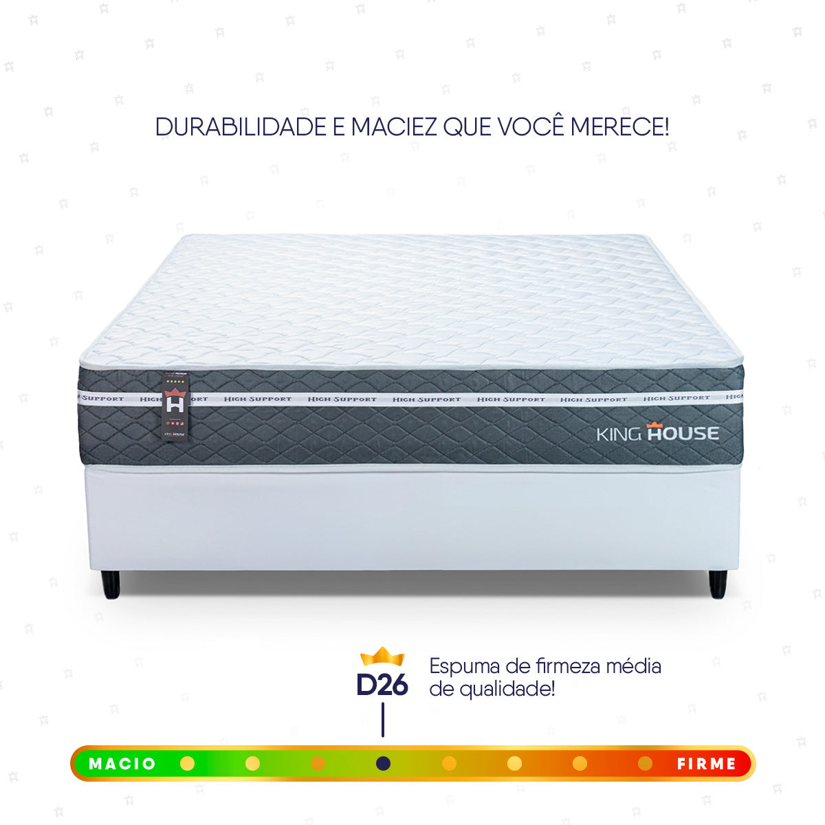Cama Box Cairo Molas Ensacadas Casal 138x188 King House