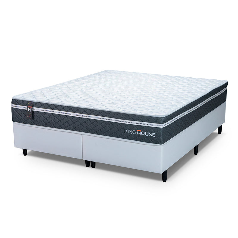 Cama Box Cairo Molas Ensacadas Queen 158x198 King House