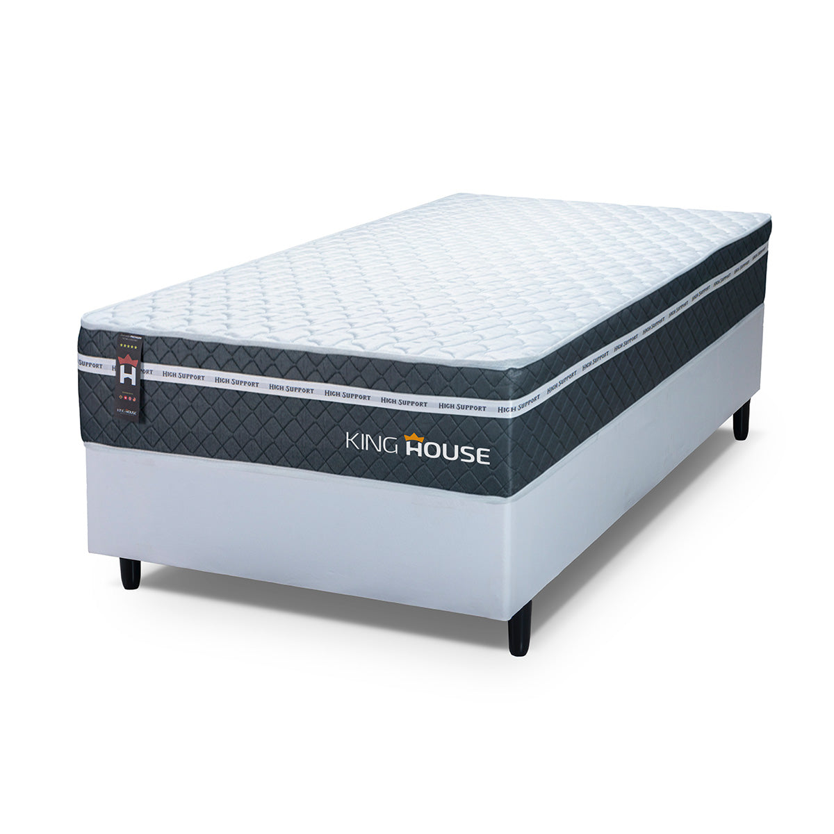 Cama Box Cairo Molas Ensacadas Solteiro 88x188 King House