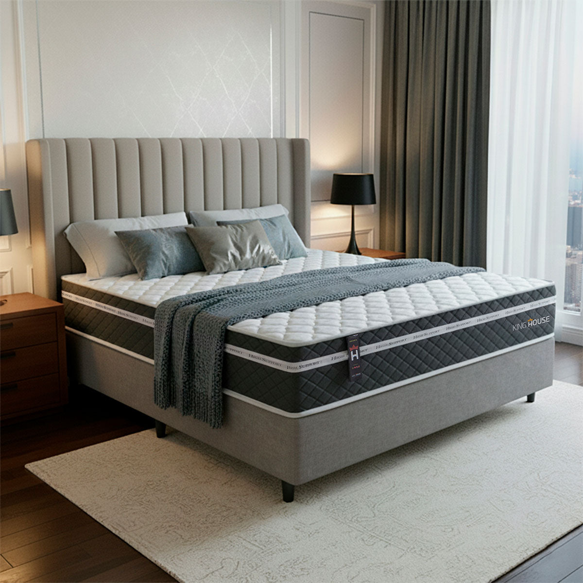 Cama Box Cairo Molas Ensacadas Casal 138x188 King House