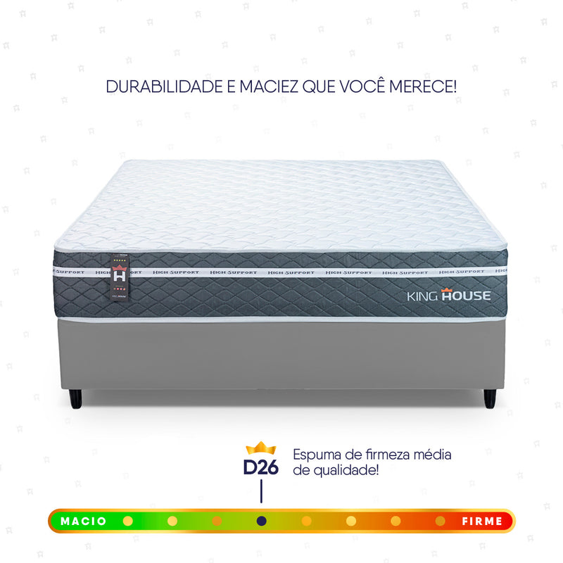 Cama Box Cairo Molas Ensacadas Casal 138x188 King House